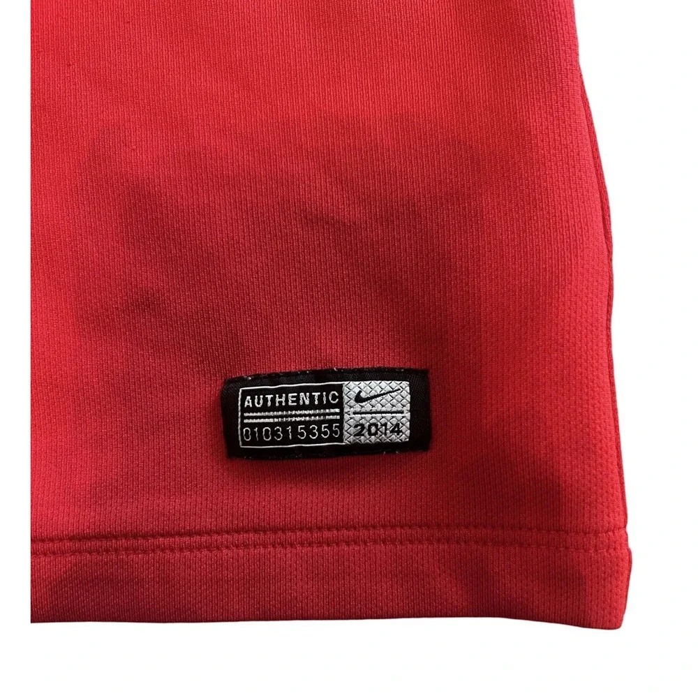 NIKE DRI-FIT Manchester United Home Knit Jersey 2014/15, Chevy, Red| Youth: XL